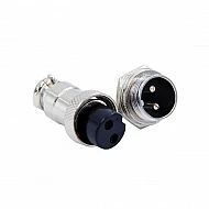 M12/GX12 2 Pin Male-Female Aviation Plug Connector
