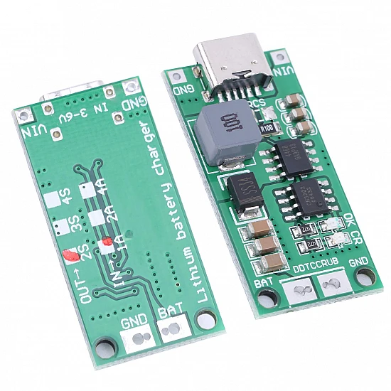 2S-1A |18650 Polymer Lithium Ion Charger Type C to 2S 8.4V 1A Booster Module 2S-1A |18650 Polymer Lithium Ion Charger Type C to 2S 8.4V 1A Booster Module