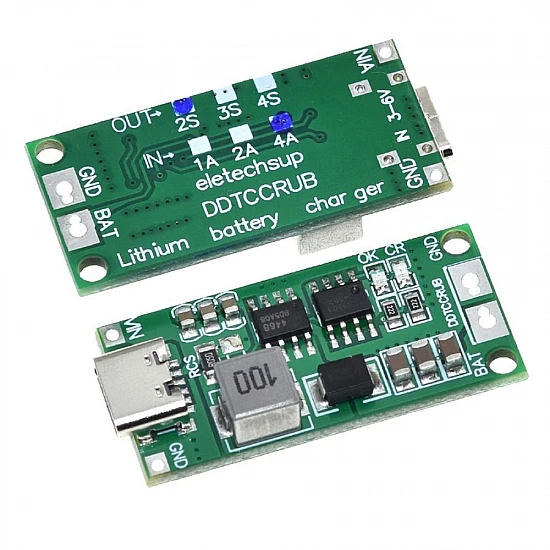 2S-4A |18650 Polymer Lithium Ion Charger Type C to 2S 8.4V 4A Booster Module 2S-4A |18650 Polymer Lithium Ion Charger Type C to 2S 8.4V 4A Booster Module