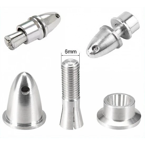 3.17mm RC Aluminum Bullet Propeller Adapter Holder for Brushless Motor (Collet Type) 3.17mm RC Aluminum Bullet Propeller Adapter Holder for Brushless Motor