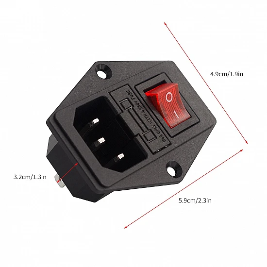 3D Printer DIY Accessories Makerbot Power Supply Switch Socket 3D Printer DIY Accessories Makerbot Power Supply Switch Socket