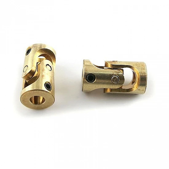 3mmx3mm Mini Brass Universal Joint Coupling 3mmx3mm Mini Brass Universal Joint Coupling