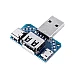 4 in 1 USB Adapter Board Male to Female Micro Type-C 4P 2.54mm USB4 Converter 4 in 1 USB Adapter Board Male to Female Micro Type-C 4P 2.54mm USB4 Converter