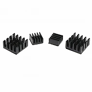 4 in 1 Black Aluminum Heatsink for Raspberry Pi 4B
