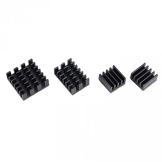 4 in 1 Black Aluminum Heatsink for Raspberry Pi 4B 4 in 1 Black Aluminum Heatsink for Raspberry Pi 4B