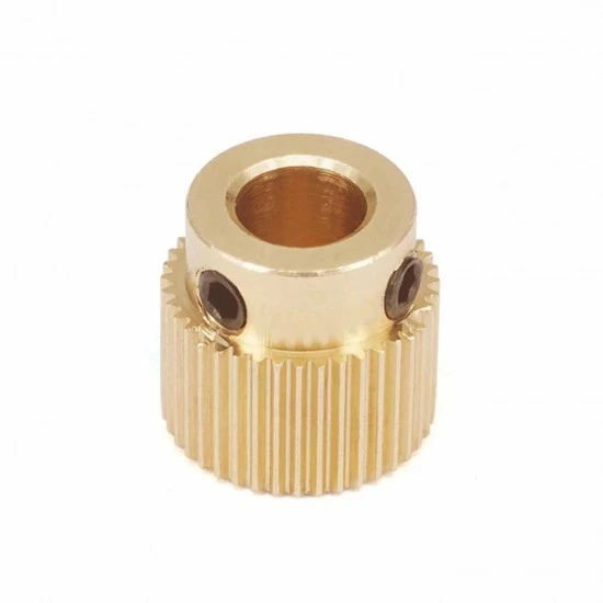 40 Teeth Brass Extrusion Wheel for 3D Printers 40 Teeth Brass Extrusion Wheel for 3D Printers