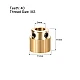 40 Teeth Brass Extrusion Wheel for 3D Printers 40 Teeth Brass Extrusion Wheel for 3D Printers