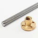 400mm Trapezoidal Lead Screw 8mm Thread 2mm Pitch Lead Screw with Copper Nut 400mm Trapezoidal Lead Screw 8mm Thread 2mm Pitch Lead Screw with Copper Nut