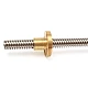 400mm Trapezoidal Lead Screw 8mm Thread 2mm Pitch Lead Screw with Copper Nut 400mm Trapezoidal Lead Screw 8mm Thread 2mm Pitch Lead Screw with Copper Nut