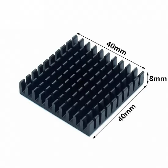 40x40x8mm Black Aluminum Heatsink 40x40x8mm Black Aluminum Heatsink