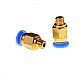 4mm PC4-M6 Pneumatic Push in Bowden Extruder for 3d printer J-Head fitting 4mm PC4-M6 Pneumatic Push in Bowden Extruder for 3d printer J-Head fitting