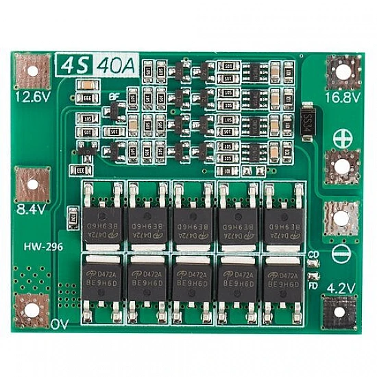 4S 14.8V 16.8V 40A 18650 Lithium Battery Protection Board ( Enhanced edition ) 4S 14.8V 16.8V 40A 18650 Lithium Battery Protection Board ( Enhanced edition )