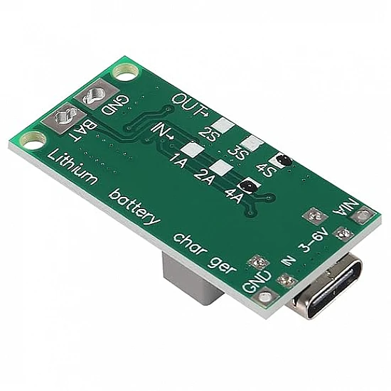 4S-4A |18650 Polymer Lithium Ion Charger Type C to 4S 8.4V 4A Booster Module 4S-4A |18650 Polymer Lithium Ion Charger Type C to 4S 8.4V 4A Booster Module