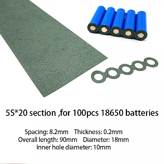 5S 18650 Battery Hollow Insulating Gasket 5S 18650 Battery Hollow Insulating Gasket
