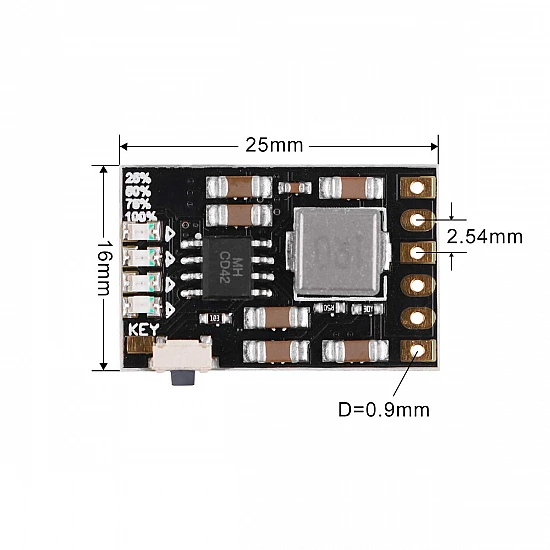 5V 2A Charge and Discharge 3.7V 4.2V Lithium Battery Boost Module 5V 2A Charge and Discharge 3.7V 4.2V Lithium Battery Boost Module