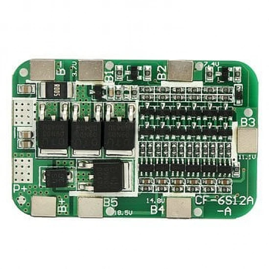 6S 22V 18650 BMS Lithium Battery Protection Board