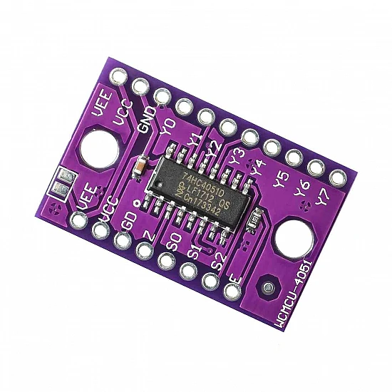 74HC4051 8 Channel Analog Multiplexer/Demultiplexer Breakout Board for Arduino 74HC4051 8 Channel Analog Multiplexer/Demultiplexer Breakout Board for Arduino