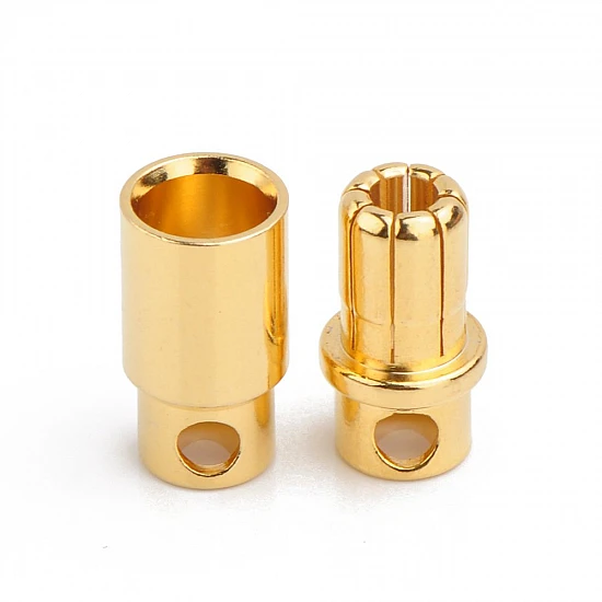 8mm Gold Plated Bullet Banana Connector 8mm Gold Plated Bullet Banana Connector