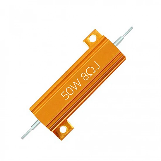 8Ω-50W Aluminum Metal Shell Case Wirewound Resistor 8Ω-50W Aluminum Metal Shell Case Wirewound Resistor