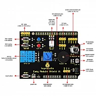 9IN1 Multifunction Arduino Shield DHT11/LM35/Buzzer/Humidity/Ir Receiver/Potentiometer/LED/Switch/LDR