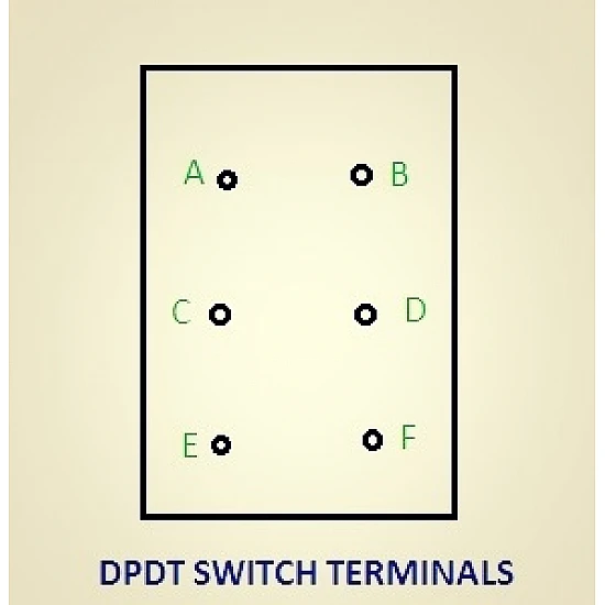 DPDT Switch for Wired Car Remote - DPDT Switch for Wired Car Remote - Robot Spare Parts -