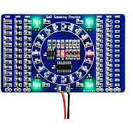 SMD rotating water lamp component welding practice board