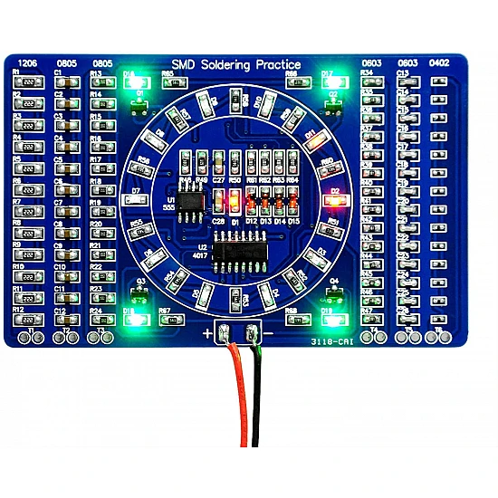 SMD rotating water lamp component welding practice board SMD rotating water lamp component welding practice board
