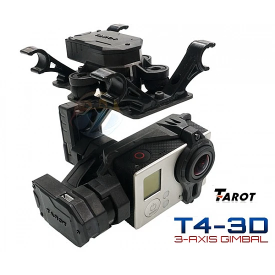 Tarot 3 Axis Gimbal T4-3D Dual Shock Absorber PTZ for Gopro Hero4 3+ 3 FPV RC Drone TL3D02 - Multirotor Tarot 3 Axis Gimbal T4-3D Dual Shock Absorber PTZ for Gopro Hero4 3+ 3 FPV RC Drone TL3D02 - FPV - Multirotor