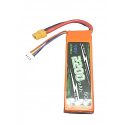 ABSD LiPo Battery 11.1V 2200MAH 3S 80C
