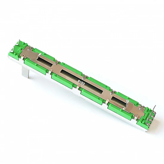 B103 10K Dual Channel Straight Sliding Potentiometer B103 10K Dual Channel Straight Sliding Potentiometer