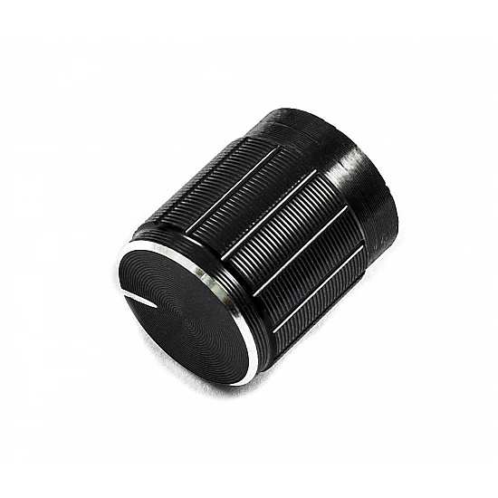 Black Aluminum Alloy Potentiometer Knob Cap Black Aluminum Alloy Potentiometer Knob Cap