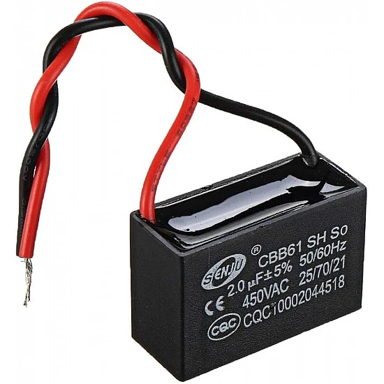 CBB61 2UF 450V Fan Starting Capacitor CBB61 2UF 450V Fan Starting Capacitor