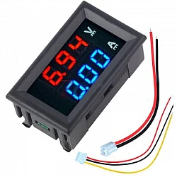 DC0-100V 50A LED DC DUAL Display Digital Ammeter