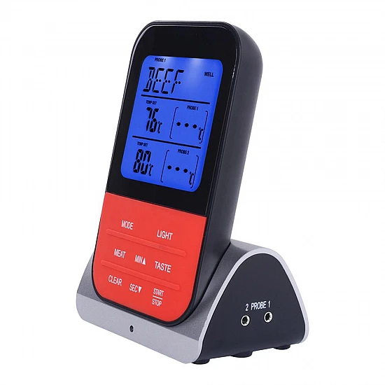 Digital Wireless Remote BBQ Thermometer Dual Probe Digital Wireless Remote BBQ Thermometer Dual Probe