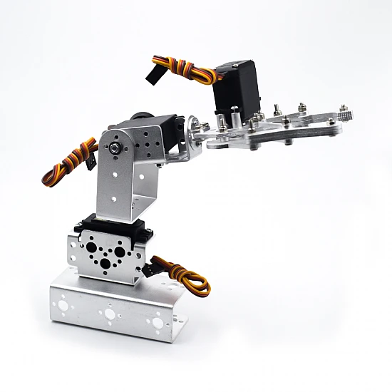 DIY 3DOF 3-Axis Metal Robot Mechanical Arm with Gripper Clamp Kit DIY 3DOF 3-Axis Metal Robot Mechanical Arm with Gripper Clamp Kit