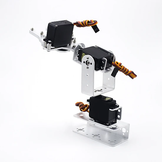 DIY 3DOF 3-Axis Metal Robot Mechanical Arm with Gripper Clamp Kit DIY 3DOF 3-Axis Metal Robot Mechanical Arm with Gripper Clamp Kit