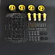 DIY Car Robot Kit - Chassis,4 x Motor,4 x Wheels and other Accessories - DIY Car Robot Kit - Chassis,4 x Motor,4 x Wheels and other Accessories - Robot Spare Parts -