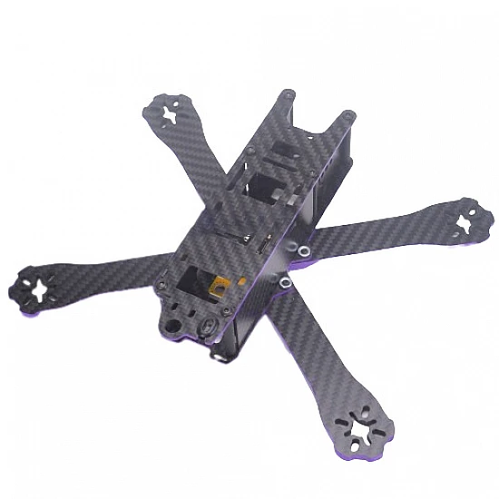 DIY X 220mm X-Type Carbon Fiber Frame with a touch of Purple Side Plate DIY X 220mm X-Type Carbon Fiber Frame with a touch of Purple Side Plate