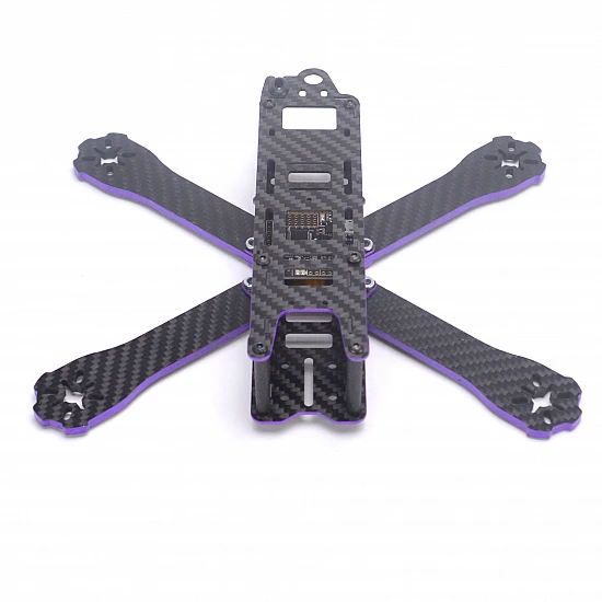 DIY X 220mm X-Type Carbon Fiber Frame with a touch of Purple Side Plate DIY X 220mm X-Type Carbon Fiber Frame with a touch of Purple Side Plate