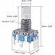 EC11 Rotary Encoder Half Shaft Handle Potentiometer | 15mm EC11 Rotary Encoder Half Shaft Handle Potentiometer | 15mm