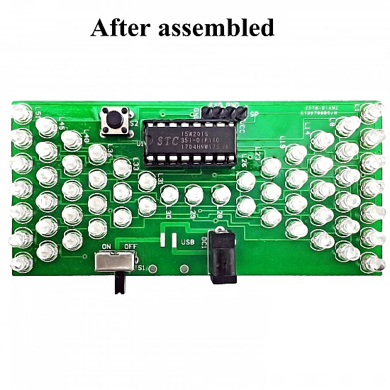 Electronic Hourglass Shape Flashing LED DIY Kit Electronic Hourglass Shape Flashing LED DIY Kit