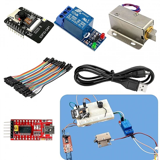 ESP32 CAM based Face Recognition Door Lock System STEM DIY KIT ESP32 CAM based Face Recognition Door Lock System STEM DIY KIT
