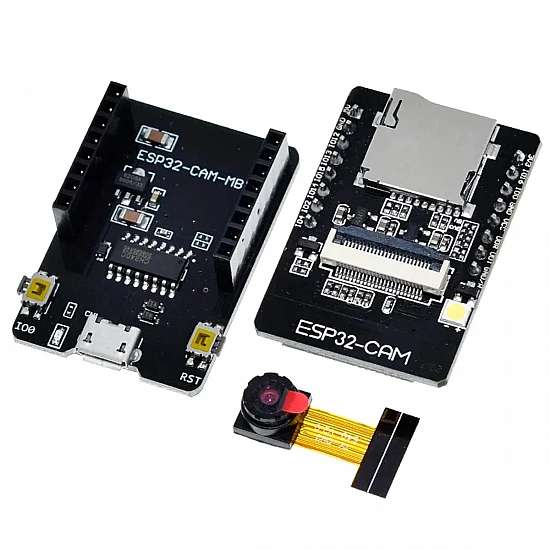 ESP32 CAM + ESP32-CAM-MB Micro USB Download Module ESP32 CAM + ESP32-CAM-MB Micro USB Download Module