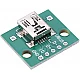 Female Micro USB Type-B to Dip Mini 5P Plug Adapter Board Female Micro USB Type-B to Dip Mini 5P Plug Adapter Board