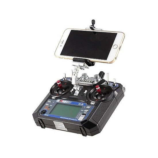 Flysky Fsi-6 Transmitter Silver Metal Phone Holder-Black Flysky Fsi-6 Transmitter Silver Metal Phone Holder-Black