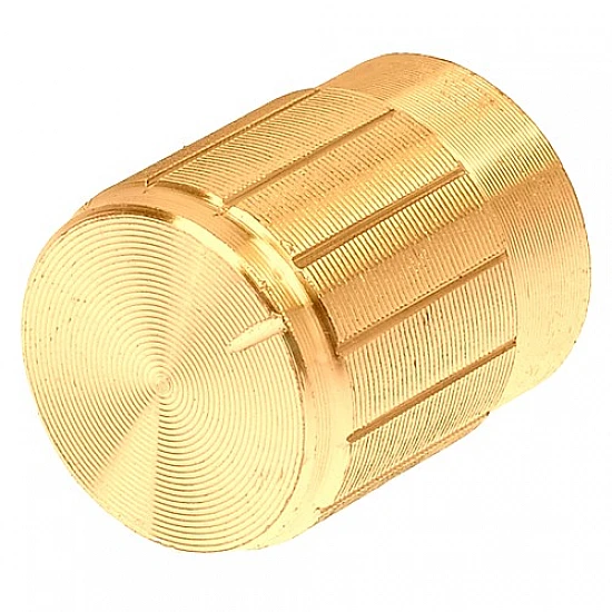 Gold Aluminum Alloy Potentiometer Knob Cap Gold Aluminum Alloy Potentiometer Knob Cap
