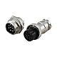 GX16 10-Pin Circular Aviation Socket Plug Male and Female Panel Connector GX16 10-Pin Circular Aviation Socket Plug Male and Female Panel Connector