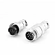 GX16 10-Pin Circular Aviation Socket Plug Male and Female Panel Connector GX16 10-Pin Circular Aviation Socket Plug Male and Female Panel Connector