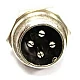 M12/GX12 4 Pin Male-Female Aviation Plug Connector M12/GX12 4 Pin Male-Female Aviation Plug Connector