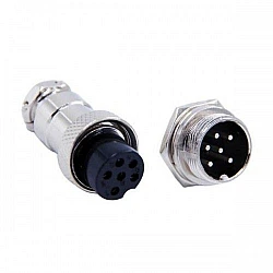 GX16 6-Pin Circular Aviation Socket Plug Male and Female Panel Connector